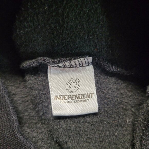 Fly Racing Snow Primary Woman's Small Black White Print Hooded Hoodie - Picture 12 of 12